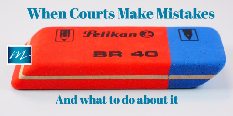 erasing a mistake