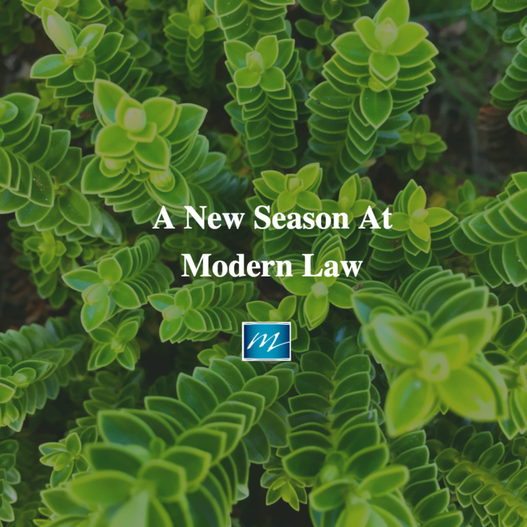 A New Season At Modern Law