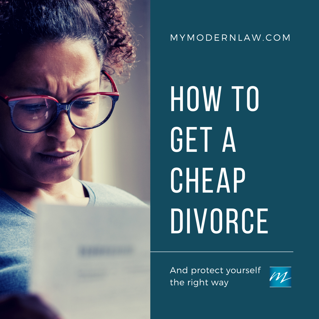 how to divorce cheap