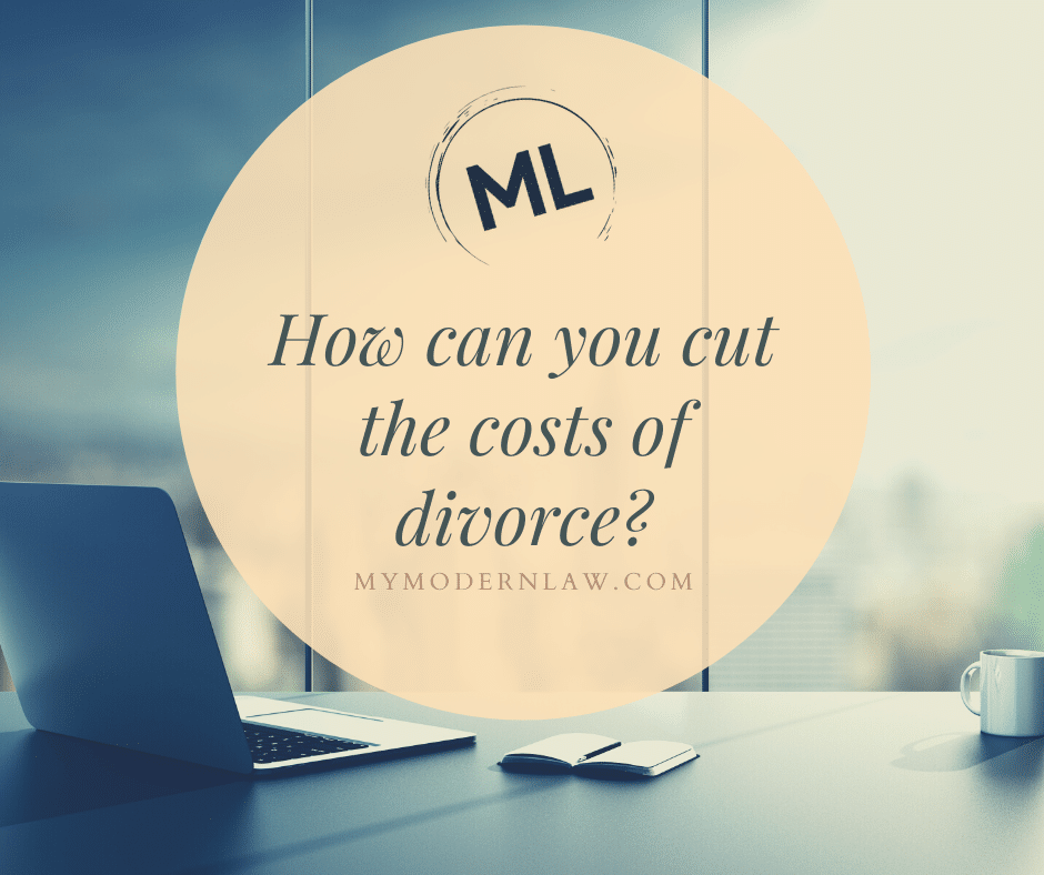How Can You Cut the Costs of Divorce by Modern Law