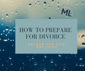 Prepare for divorce