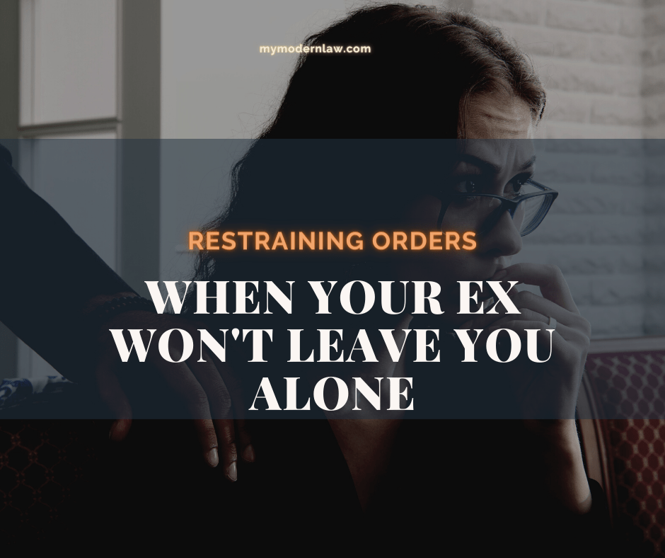 restraining order on ex