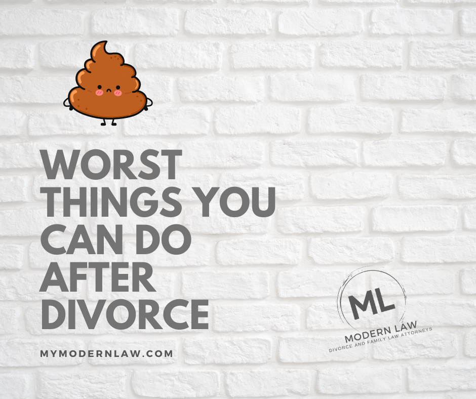 Worse things you can do after a divorce