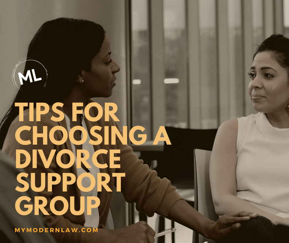 Tips for choosing a divorce support group