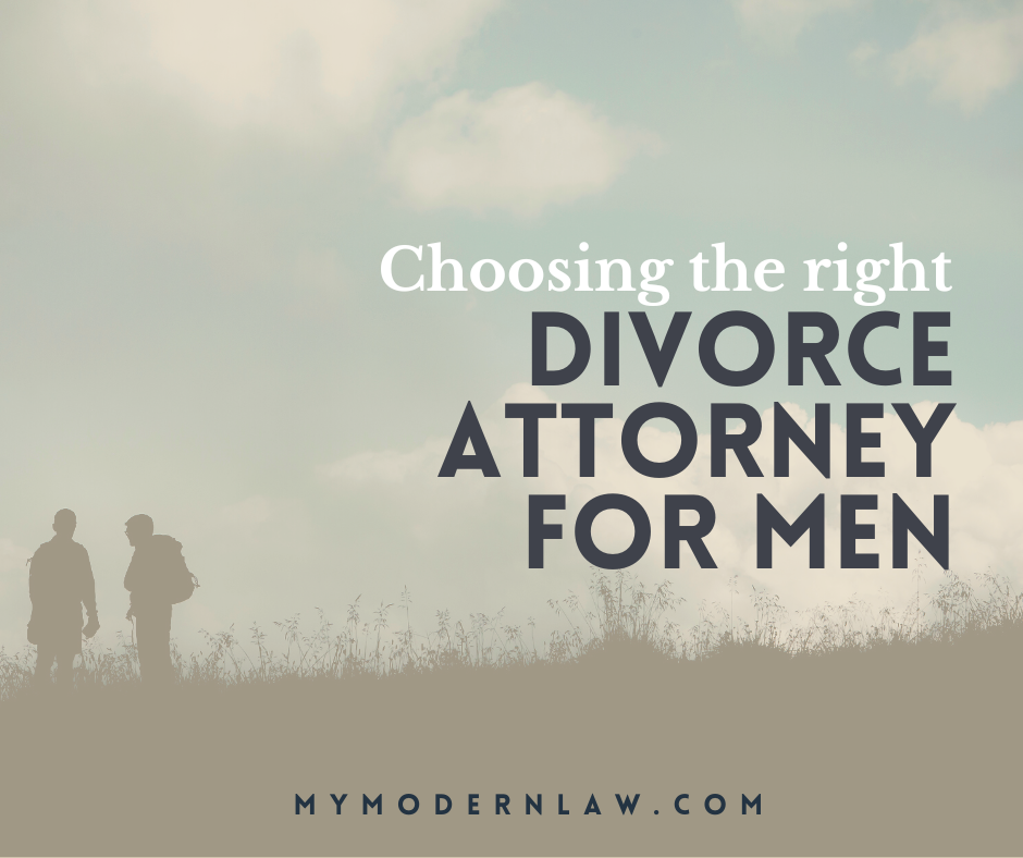 The right divorce attorney for men