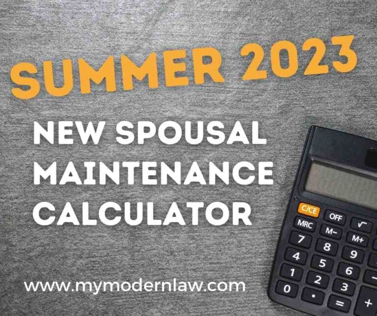 New Spousal Maintenance Calculator Modern Law