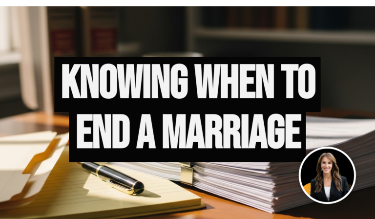 Recognizing When It's Time to End a Marriage and Its Impact on Your Life