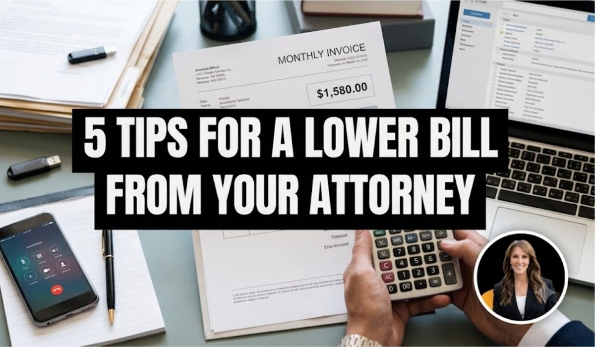 Tips For A Lower Bill From Your Attorney